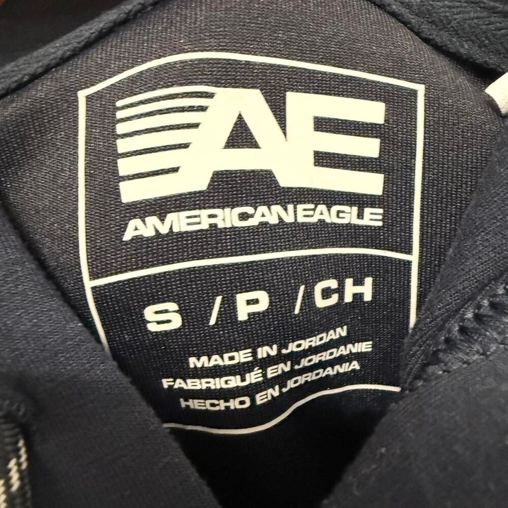 Navy Blue Graphic Pullover Hoodie - Picture 3 of 4